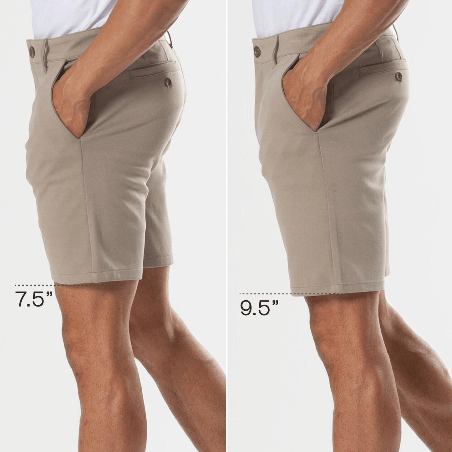 True Classic 7" Khaki Comfort Knit Men's Chino Shorts Product Image
