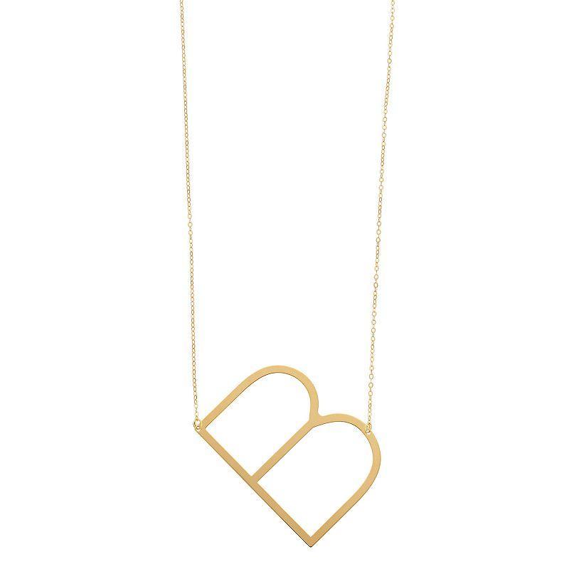 14K Gold Initial Necklace, Women's, Size: 18", 14k Gold M Product Image
