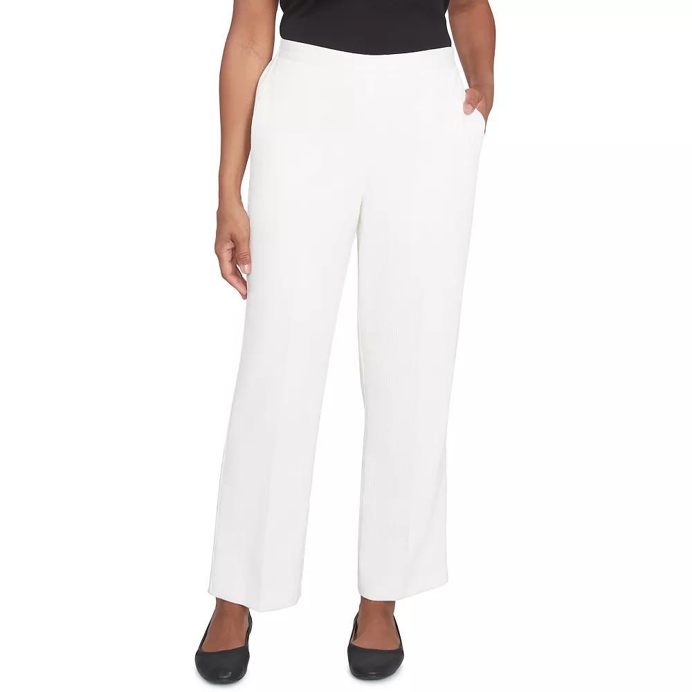 Women's Alfred Dunner Copenhagen Corduroy Average Length Pants, Size: 16, Winter White Product Image