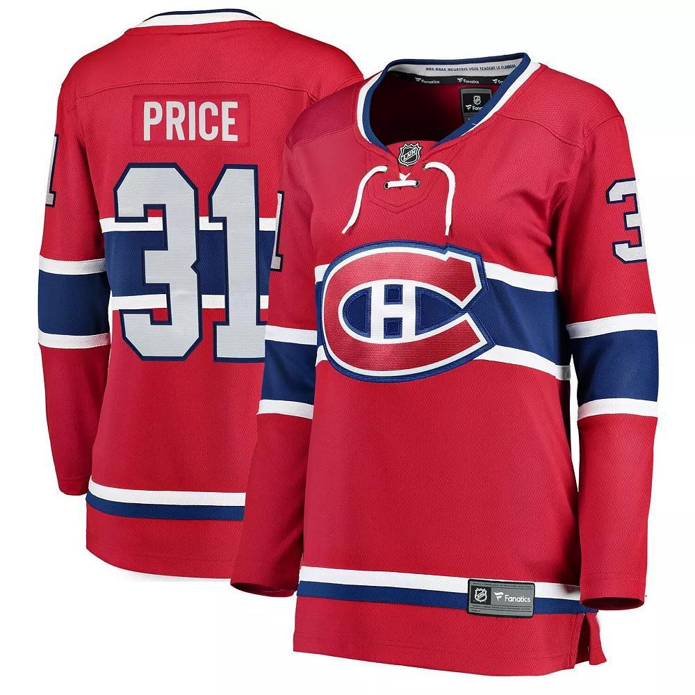 Women's Fanatics Branded Carey Price Red Montreal Canadiens Home Breakaway Player Jersey, Size: Medium, Cnd Red Product Image