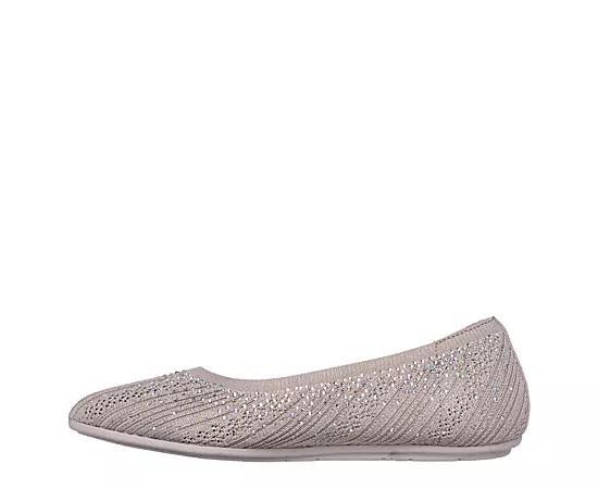 Skechers Cleo® 2.0 Glitzy Daze Women's Flats, Size: 9.5, Black Product Image
