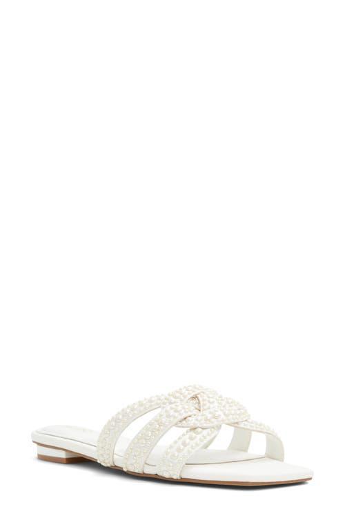 ALDO Lulu - Women's Strappy Sandal Sandals - White, Size 7.5 Product Image