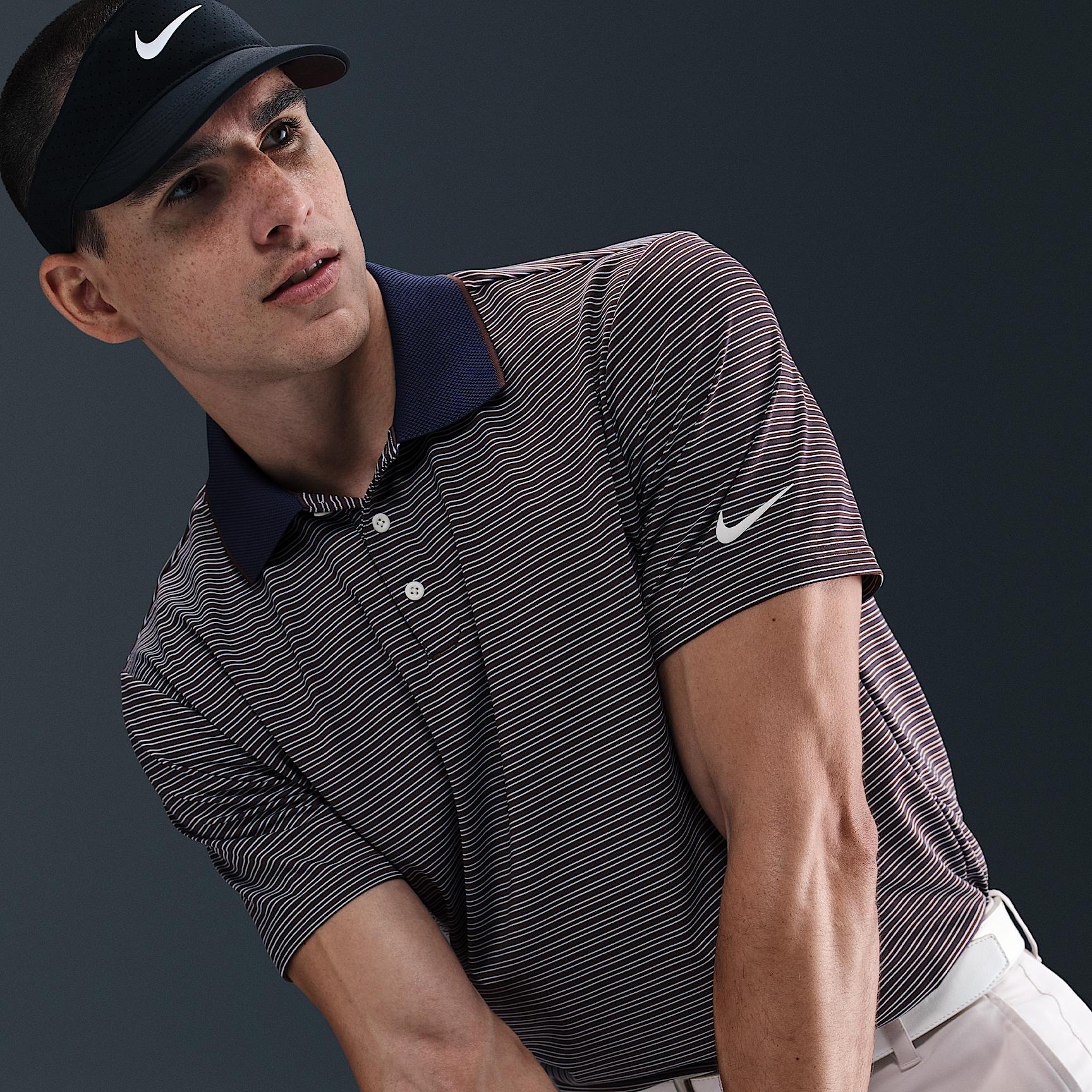 Nike Men's Tour Dri-FIT Striped Golf Polo Product Image