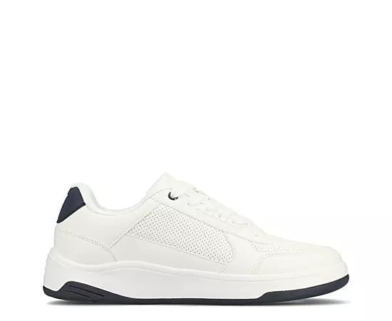 VANCE Swift Men's Comfort Perforated Low Top Sneakers, Size: 9.5 Wide, White Product Image