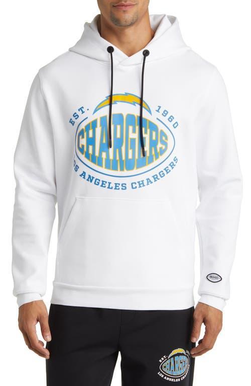 Men's BOSS X NFL  Black Los Angeles Chargers Touchback Pullover Hoodie, Size: Small Product Image