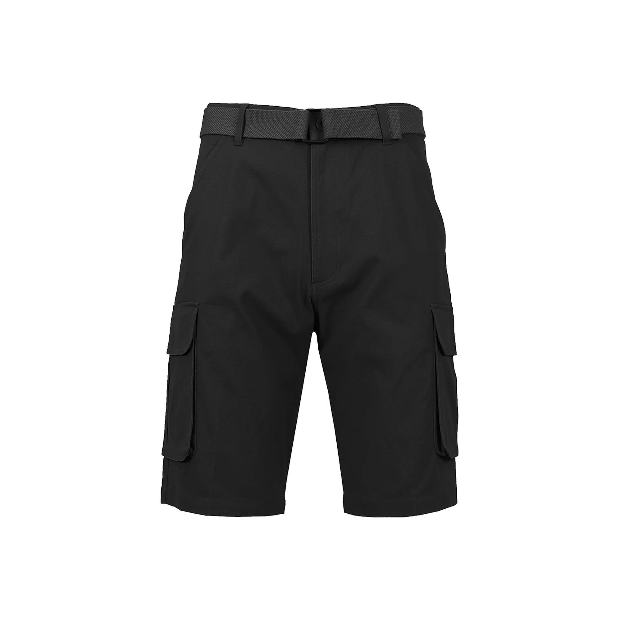 Men's Blu Rock 11.5" Slim Fit Stretch Belted Cargo Shorts, Size: 40, Blue Product Image