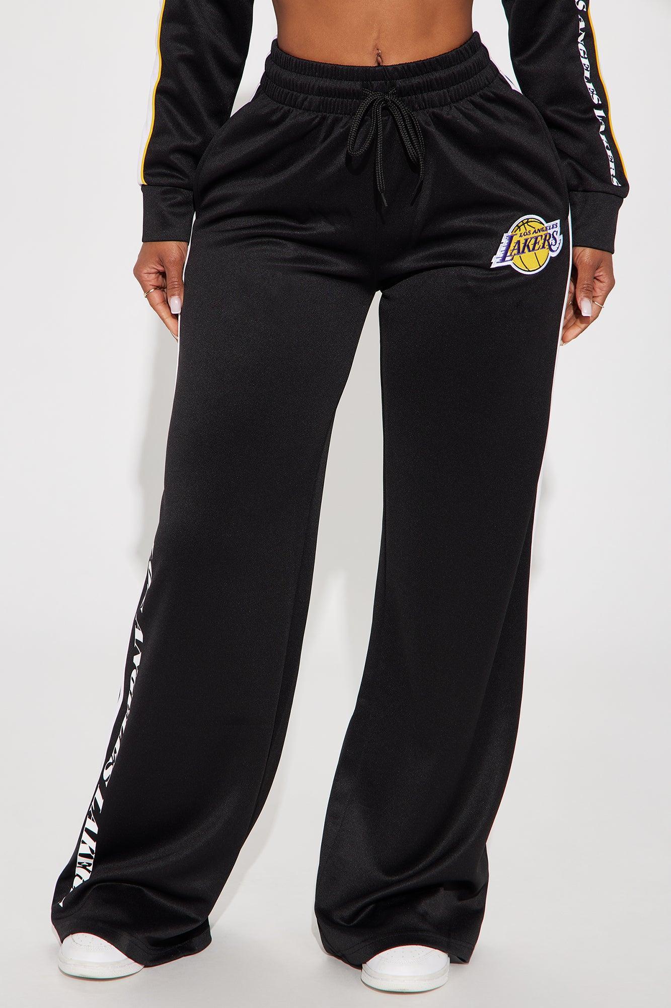 Lakers Halftime Wide Leg Pant - Black Product Image