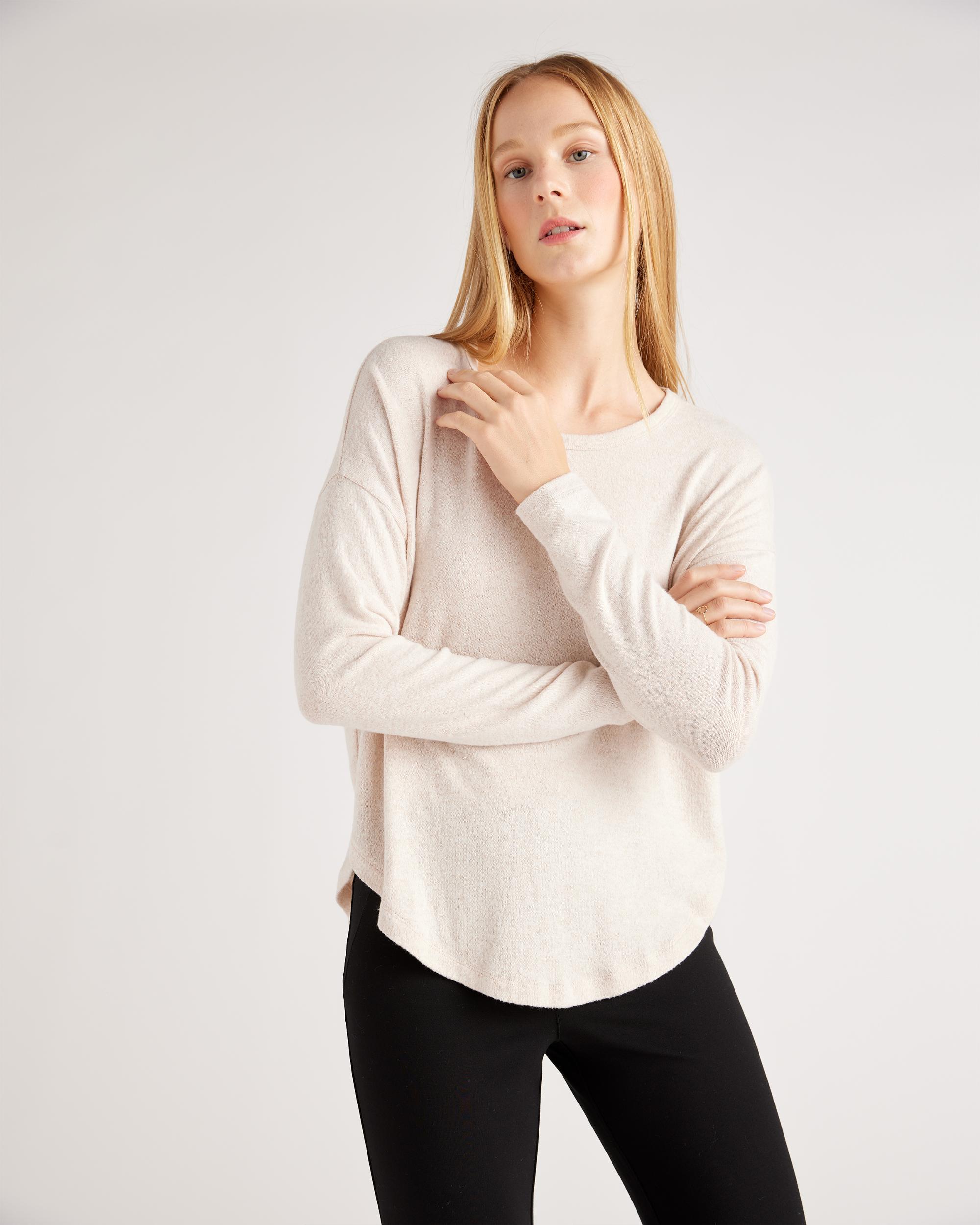 Quince | Women's Ultra-Stretch Ponte Straight Leg Pants Petite Rayon Product Image