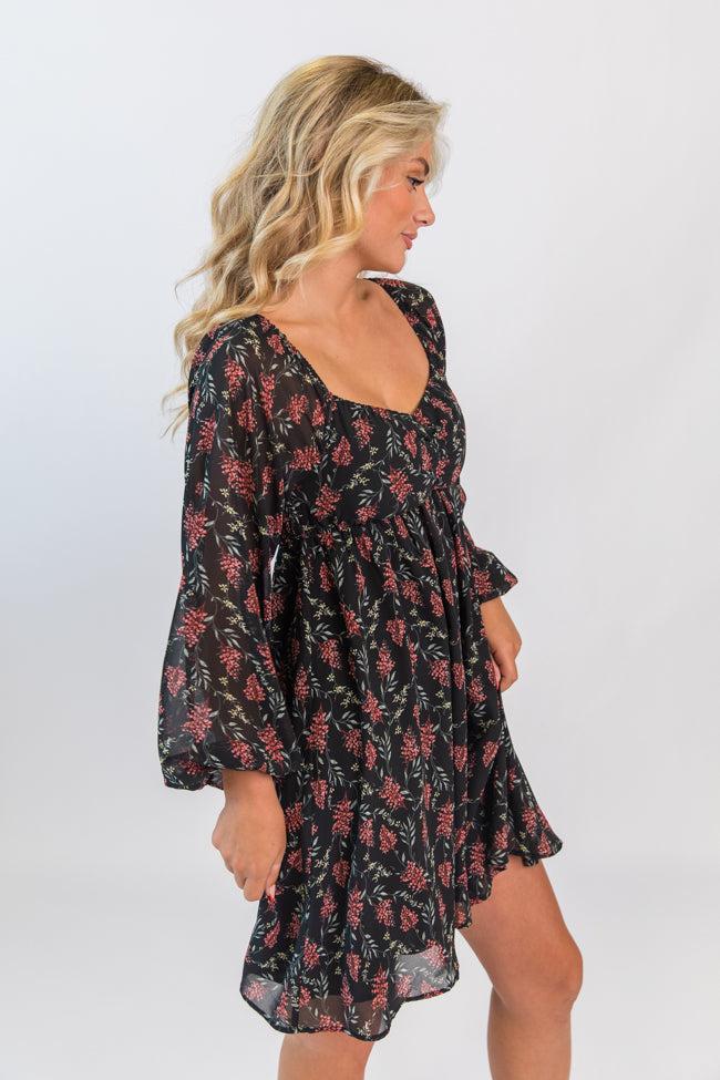Missing Out Printed Sweetheart Mini Dress FINAL SALE Product Image