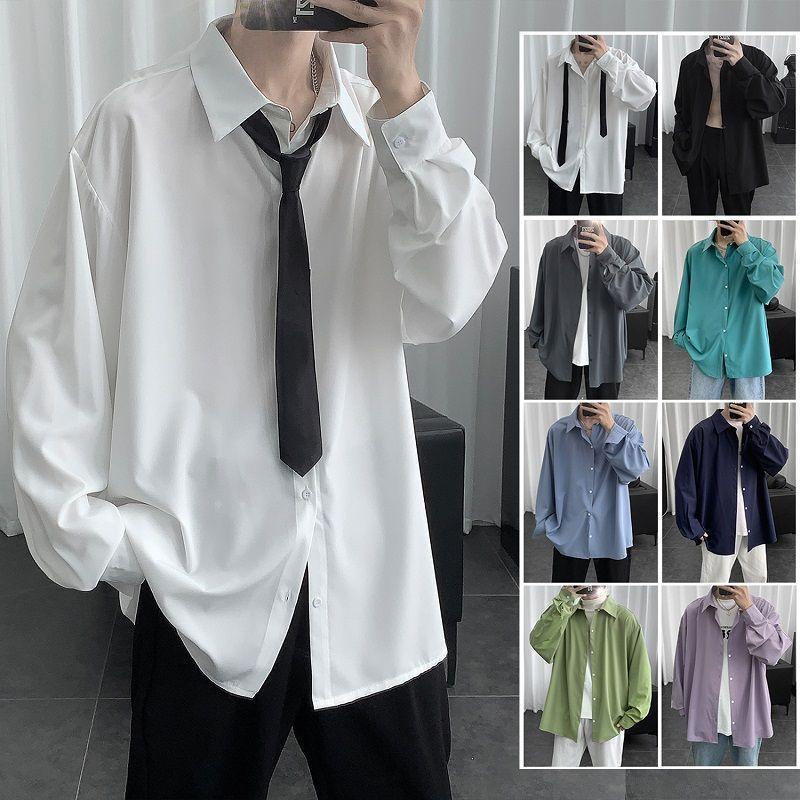 Long-Sleeve Plain Shirt Product Image