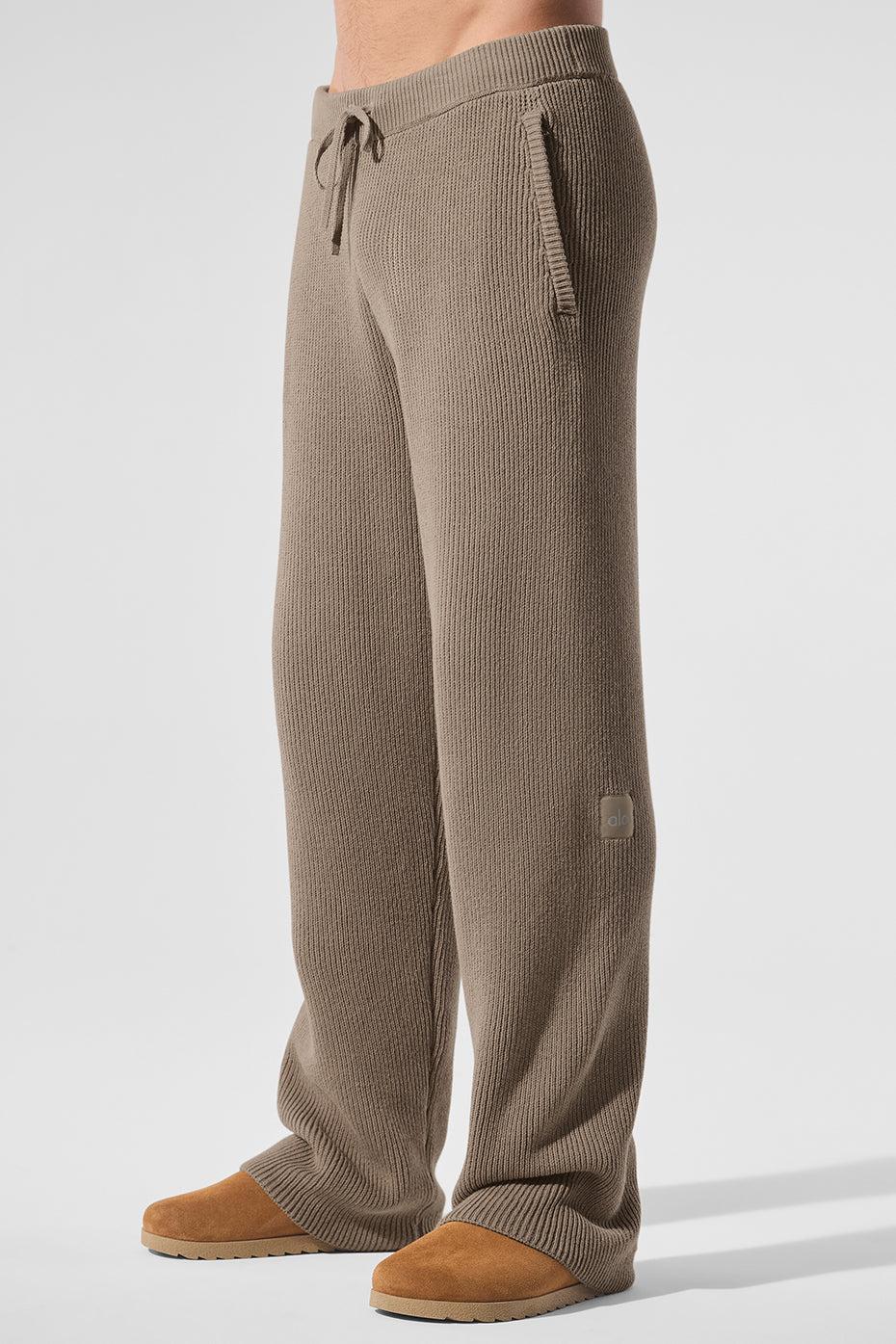 Domain Rib Knit Sweatpant - Gravel Product Image
