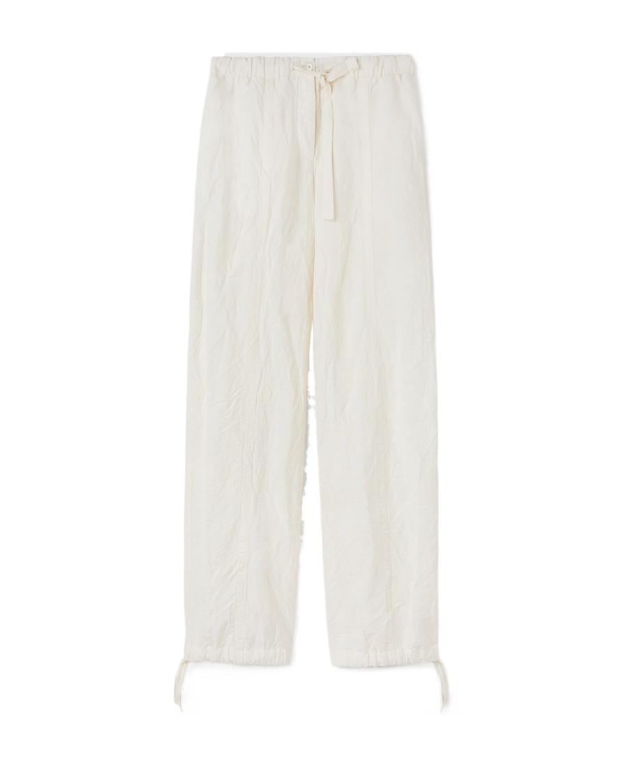 JIL SANDER Tied-waist Straight Trousers In White Product Image