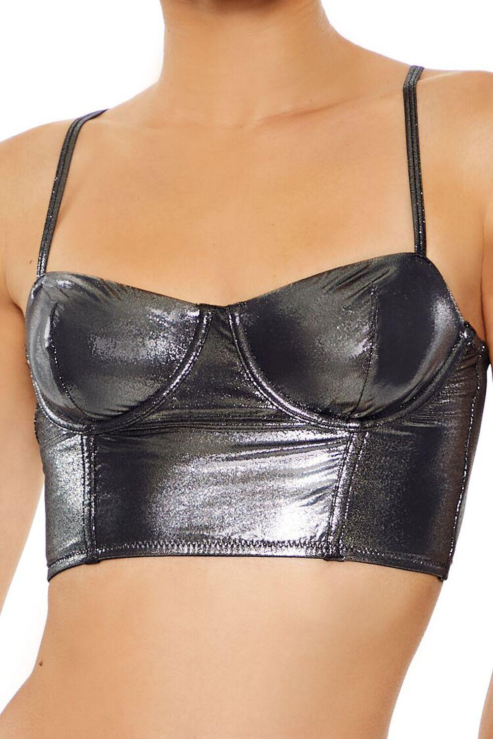 Metallic Lingerie Bustier | Forever 21 Product Image