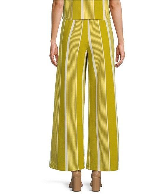 Skies Are Blue Coordinating Stripe Print High Waisted Wide Leg Pants Product Image