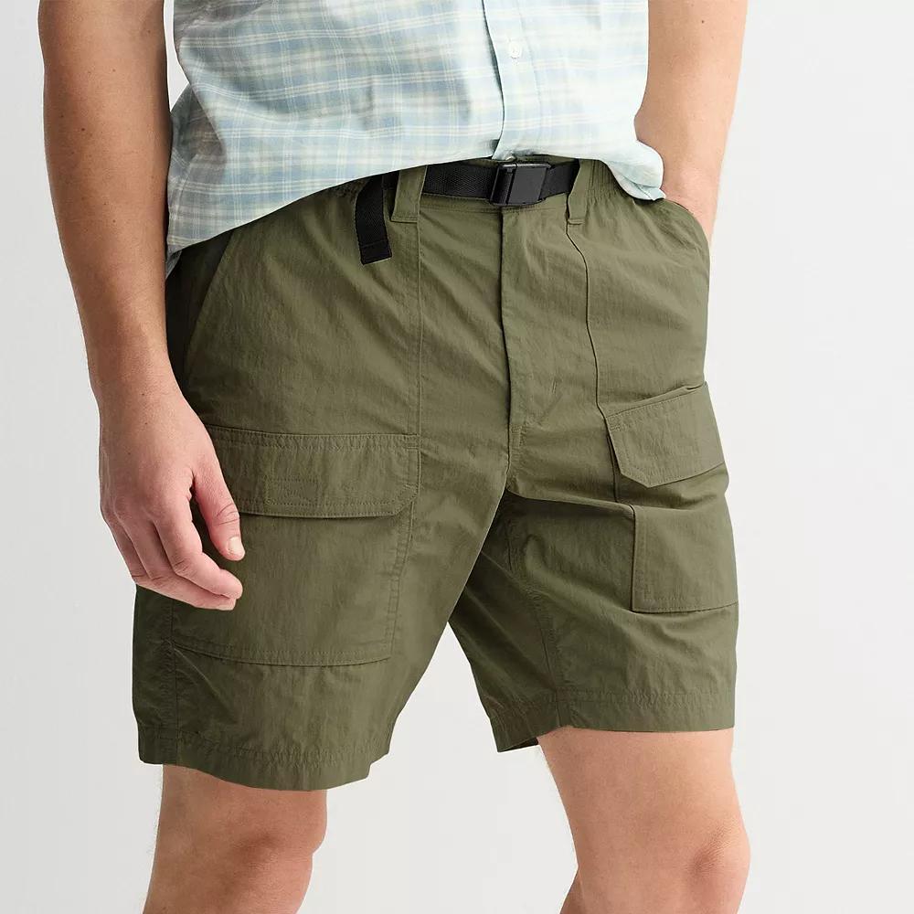 Men's Sonoma Goods For Life® 8.5-in. The Belted Outdoor Shorts, Size: 32 8.5 IN, Dusty Green Product Image