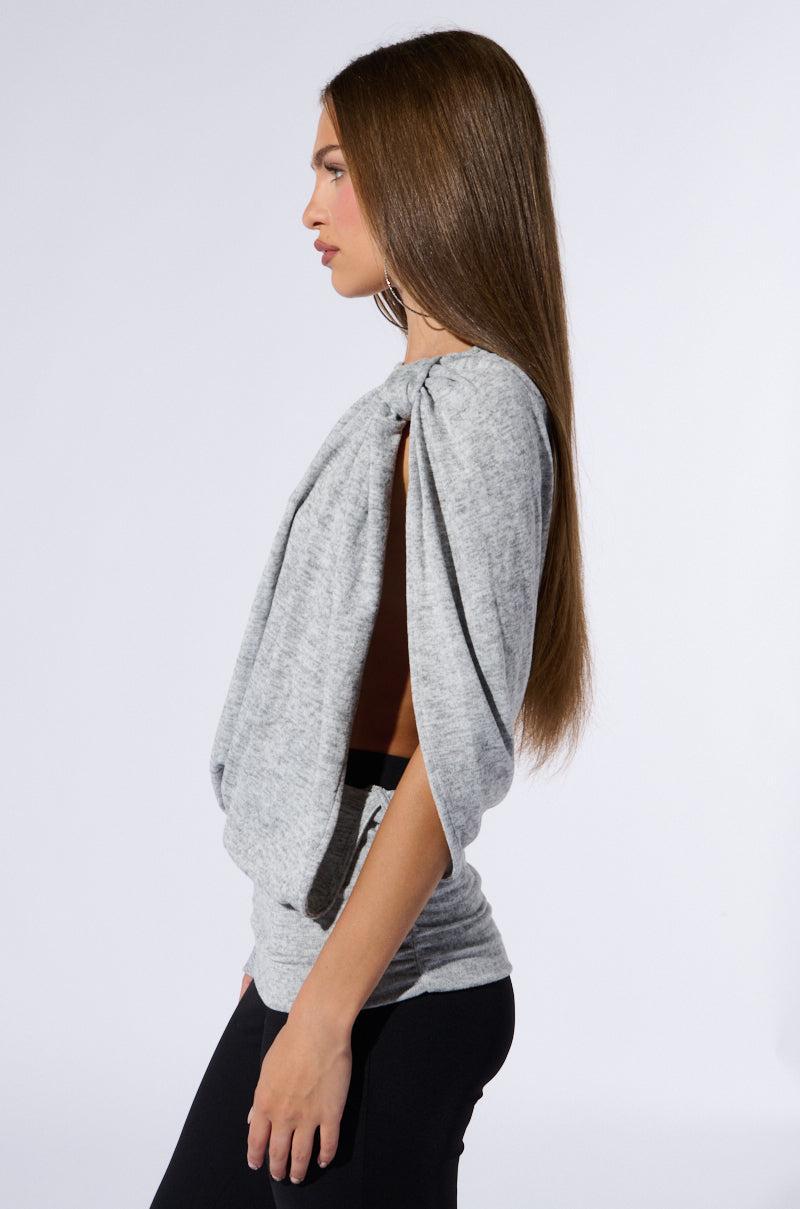 MARIAH COLD SHOULDER SWEATER Product Image