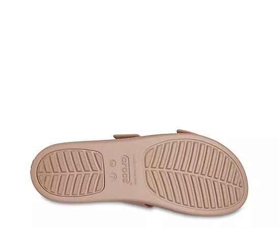 Crocs Brooklyn Women's Wedge Sandals, Size: 11, Black Product Image