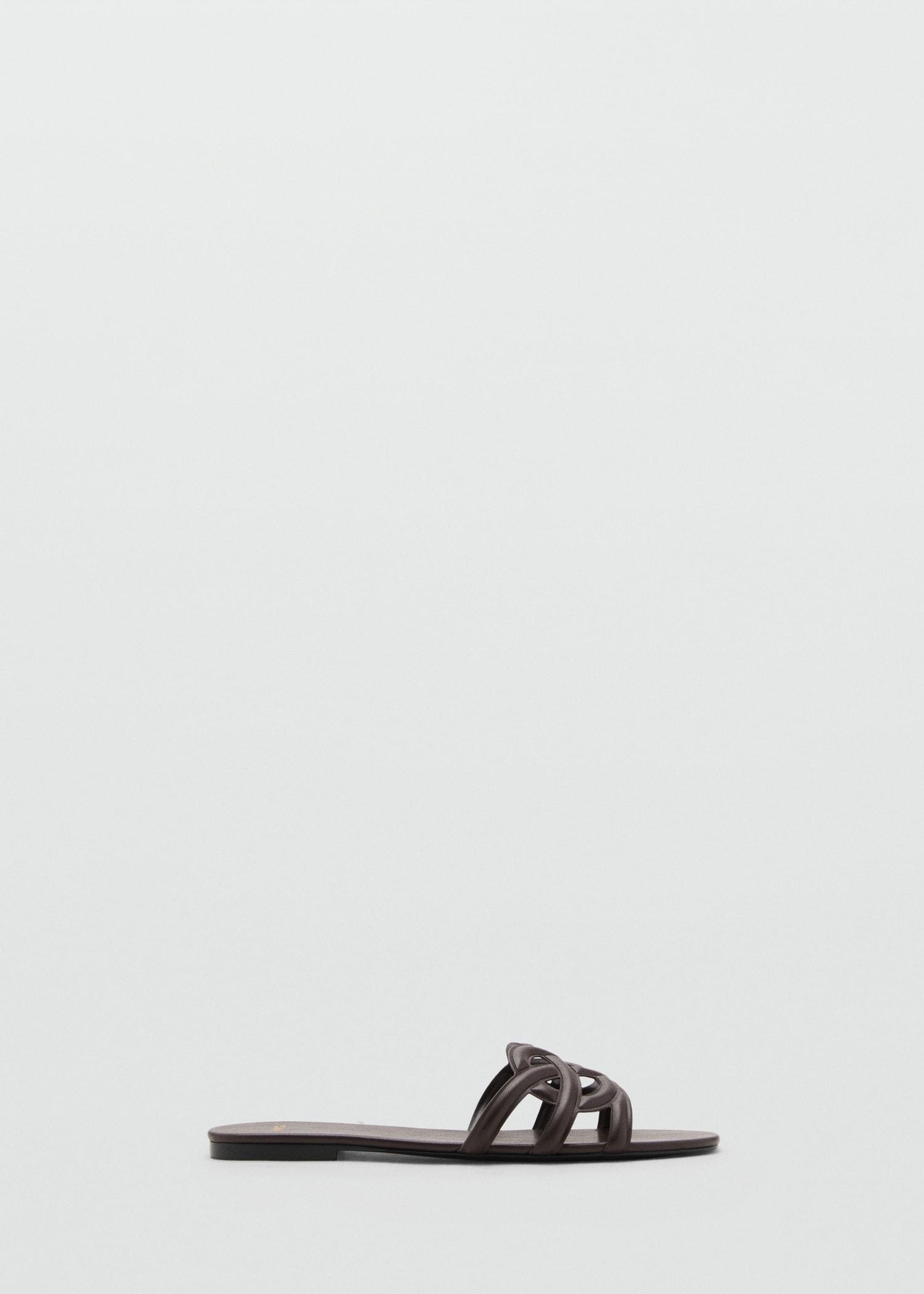 Cross-strap sandals - Women | MANGO USA Product Image