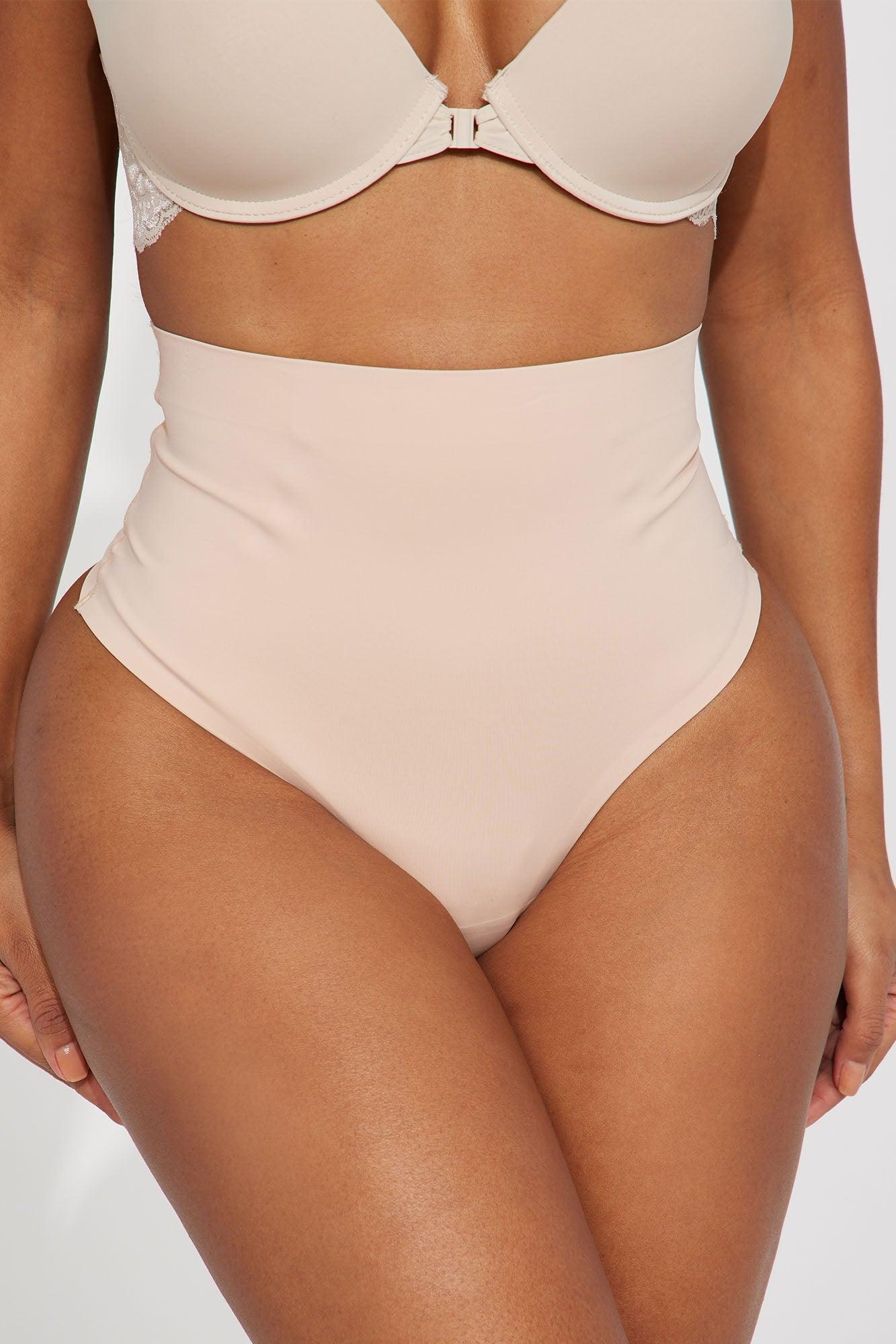 Cinch Me In High Waisted Thong Shapewear - Nude/combo Product Image