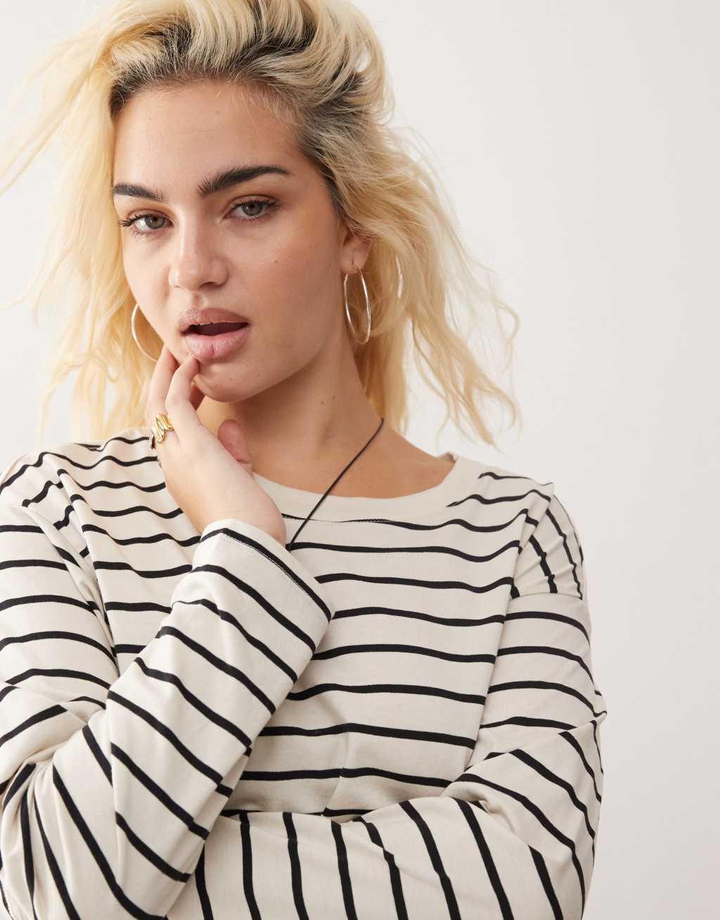 Monki oversize long sleeve top Product Image