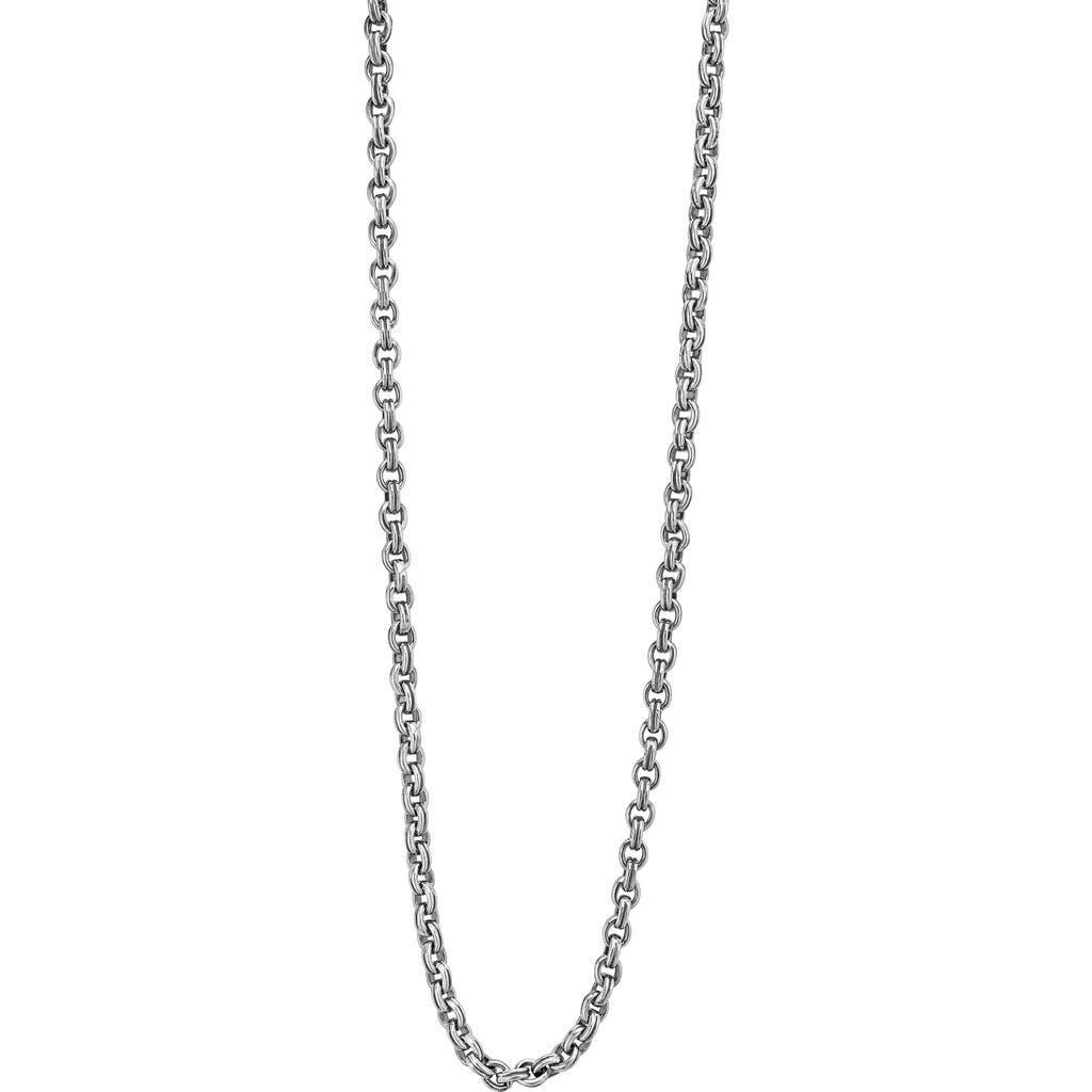 Lagos Mens Sterling Silver Anthem Double Link Caviar Chain Necklace, 20 - Exclusive Product Image