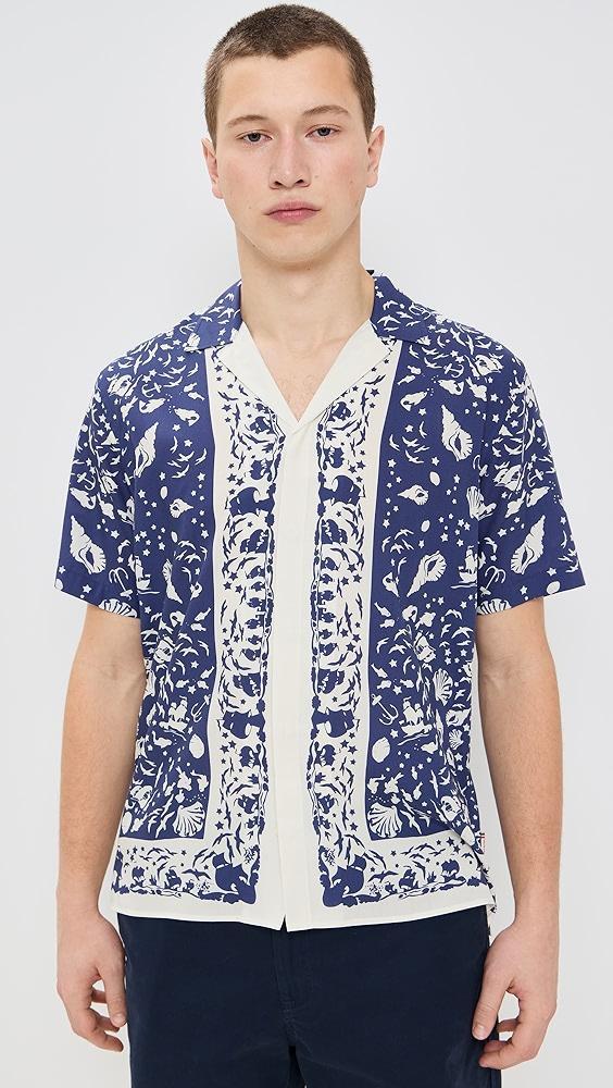 Orlebar Brown Maitan Cowry Capri Collar Shirt | Shopbop Product Image
