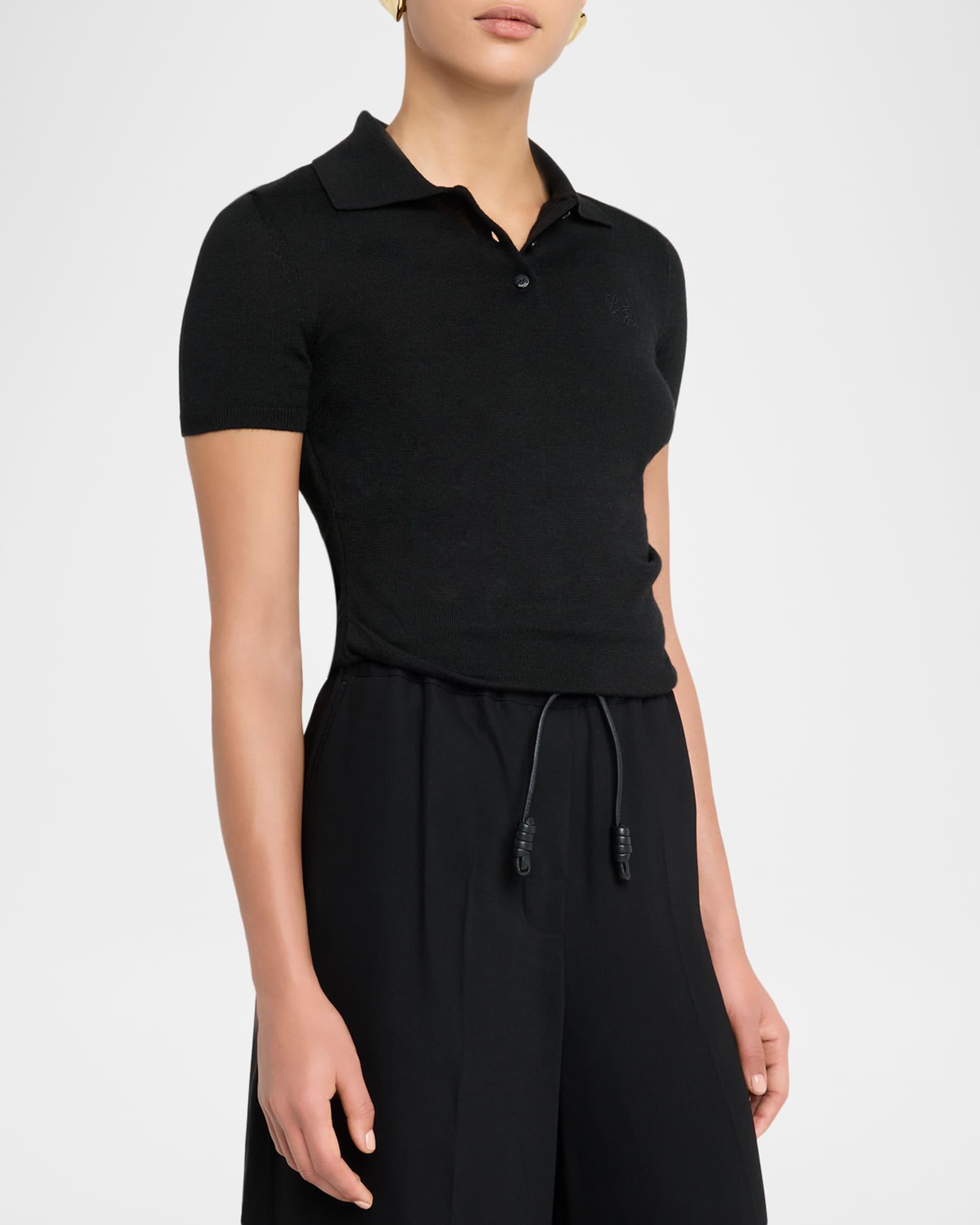 Cashmere-Blend Polo Sweater Product Image