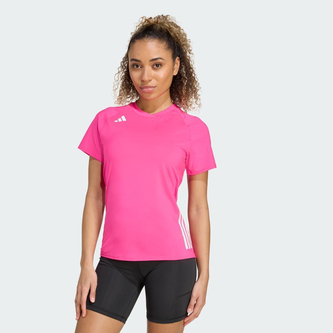 adidas HILO Short Sleeve Volleyball Jersey Team Shock Pink 2 L Womens Product Image