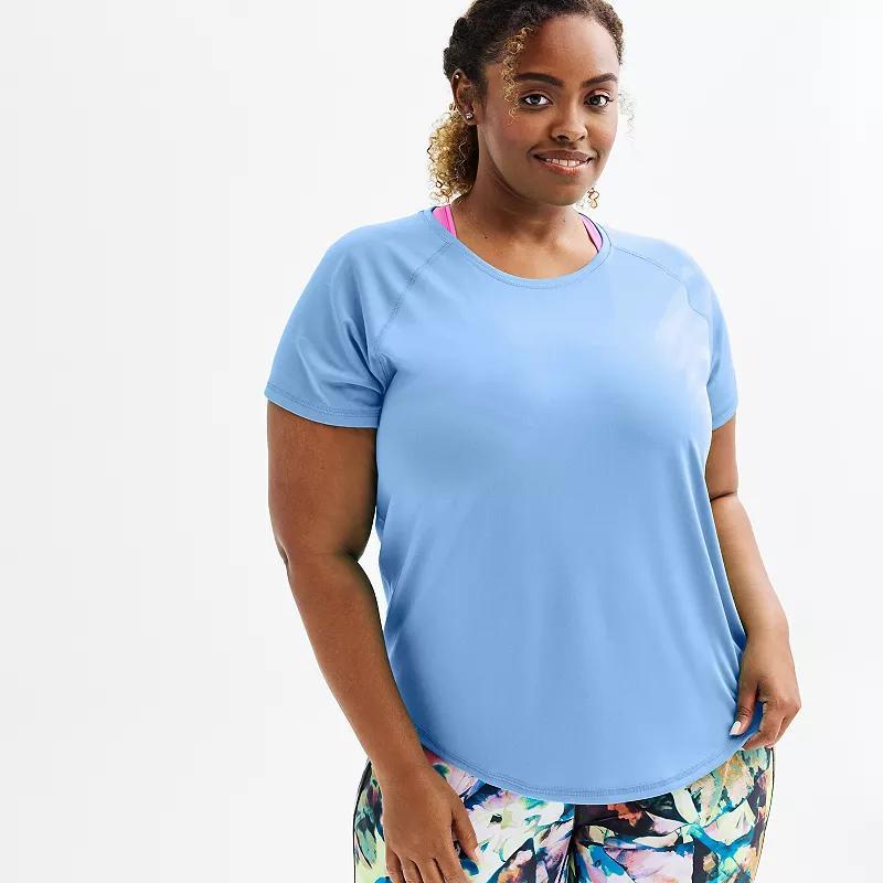 Plus Size Tek Gear® Dry Tek Short Sleeve Tee, Women's, Size: 4XL, Peyton Purple Product Image