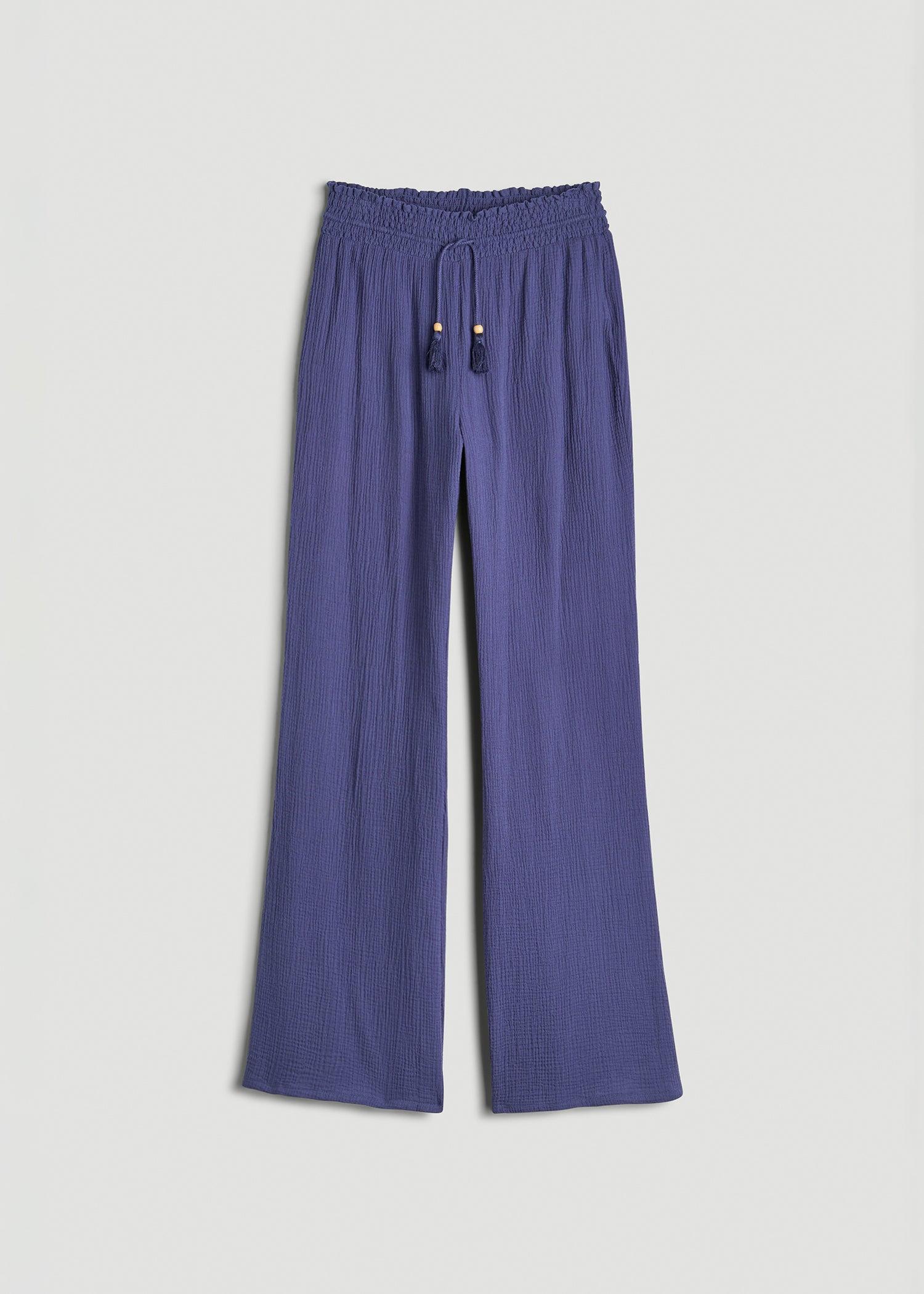 Gauze Cover Up Pants for Tall Women in Future Dusk Product Image