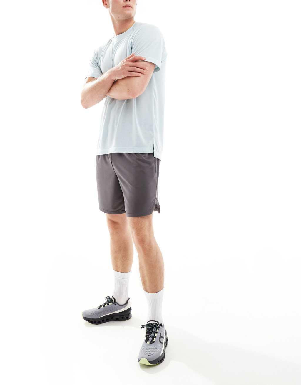 ASOS 4505 oversized performance mesh training t-shirt in light blue Product Image