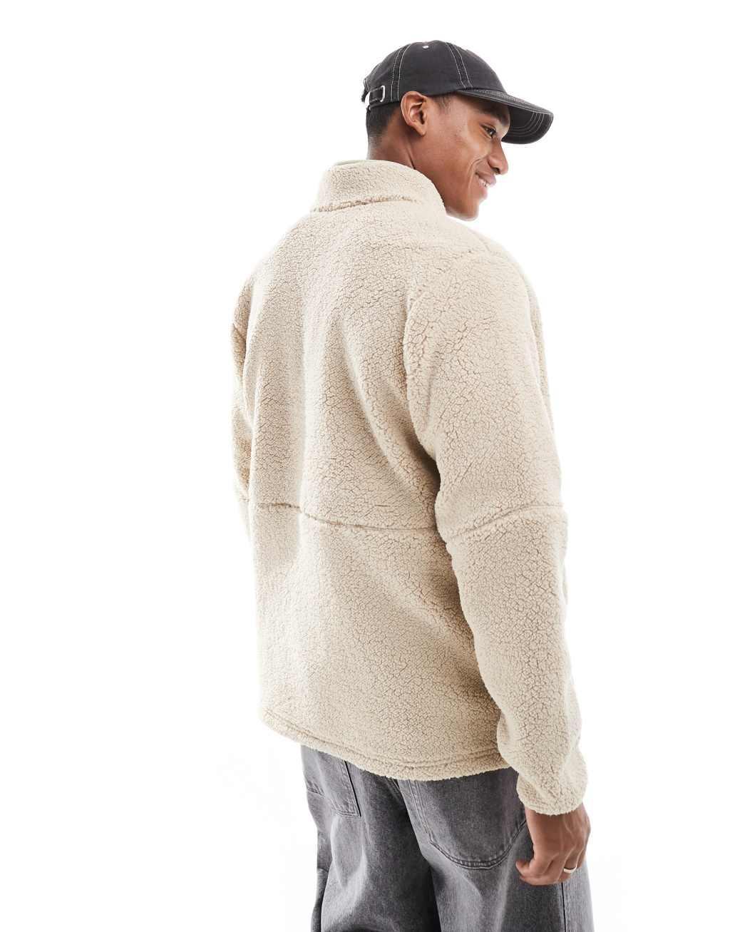 Columbia Mountainside heavyweight fleece in stone and gray Product Image