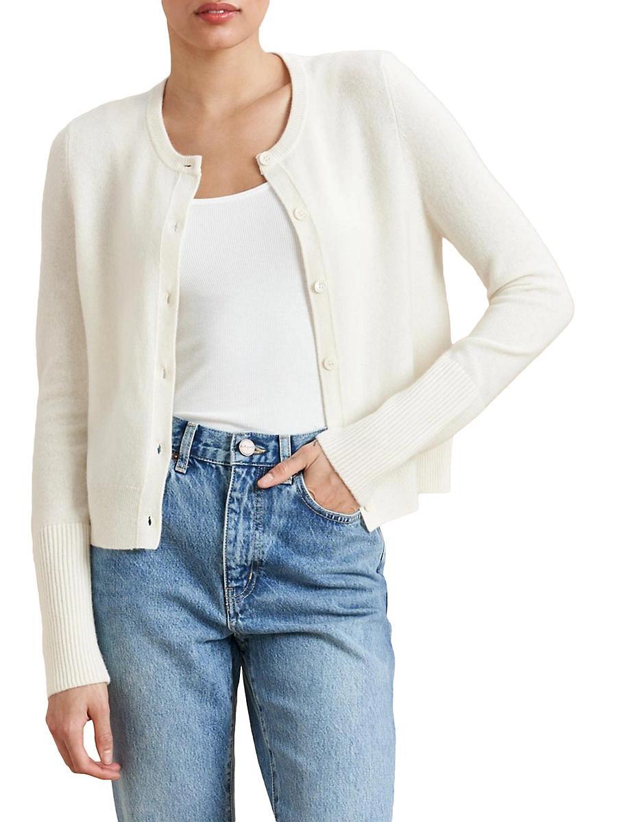 Womens Solid Lean Lines Cardigan Product Image