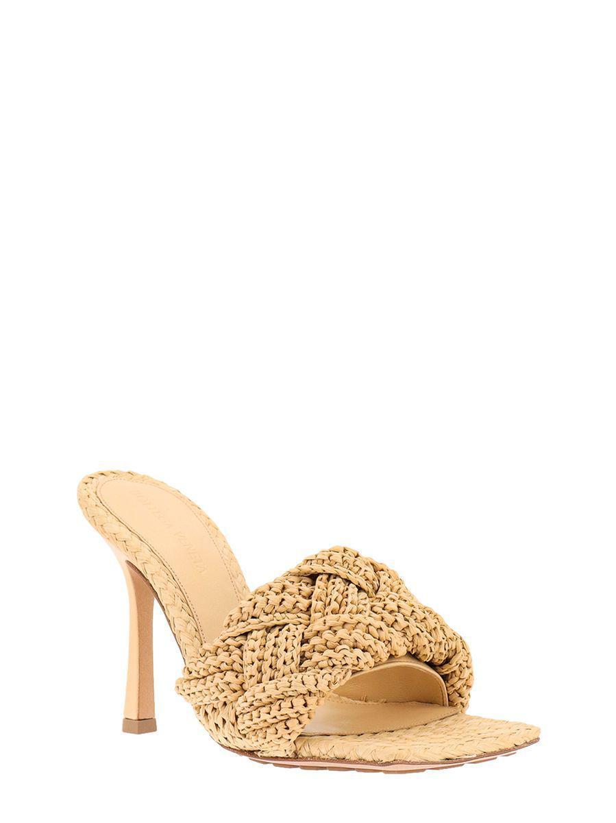 BOTTEGA VENETA Lido Sandals In Dog Sugar Product Image