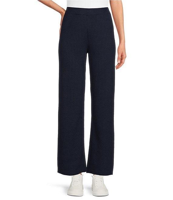 NZ ACTIVE by NIC + ZOE Unwind Pleated Knit Wide Leg Ankle Pant Product Image