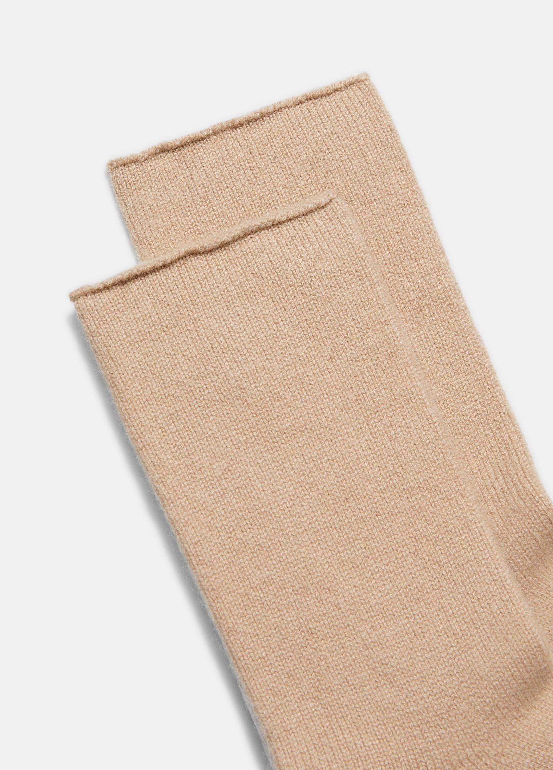 Womens Womens Cashmere Jersey Short Sock, Medium Heather Grey, Size M/L Vince Product Image