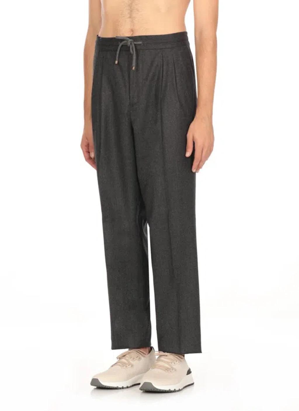 BRUNELLO CUCINELLI Trousers In Grey Product Image