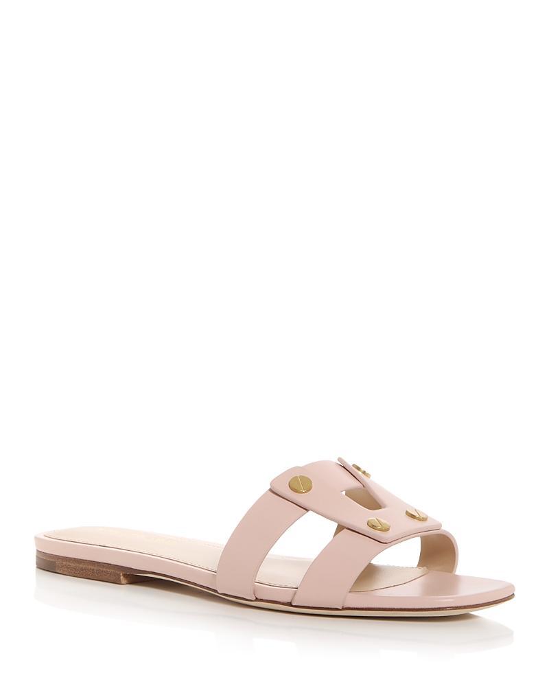 Veronica Beard Womens Via Leather Slide Sandals Product Image