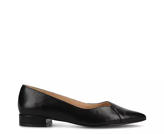 Journee Medium and Wide Width Carmin Womens Slip-On Low Block Heel Dress Flats Product Image