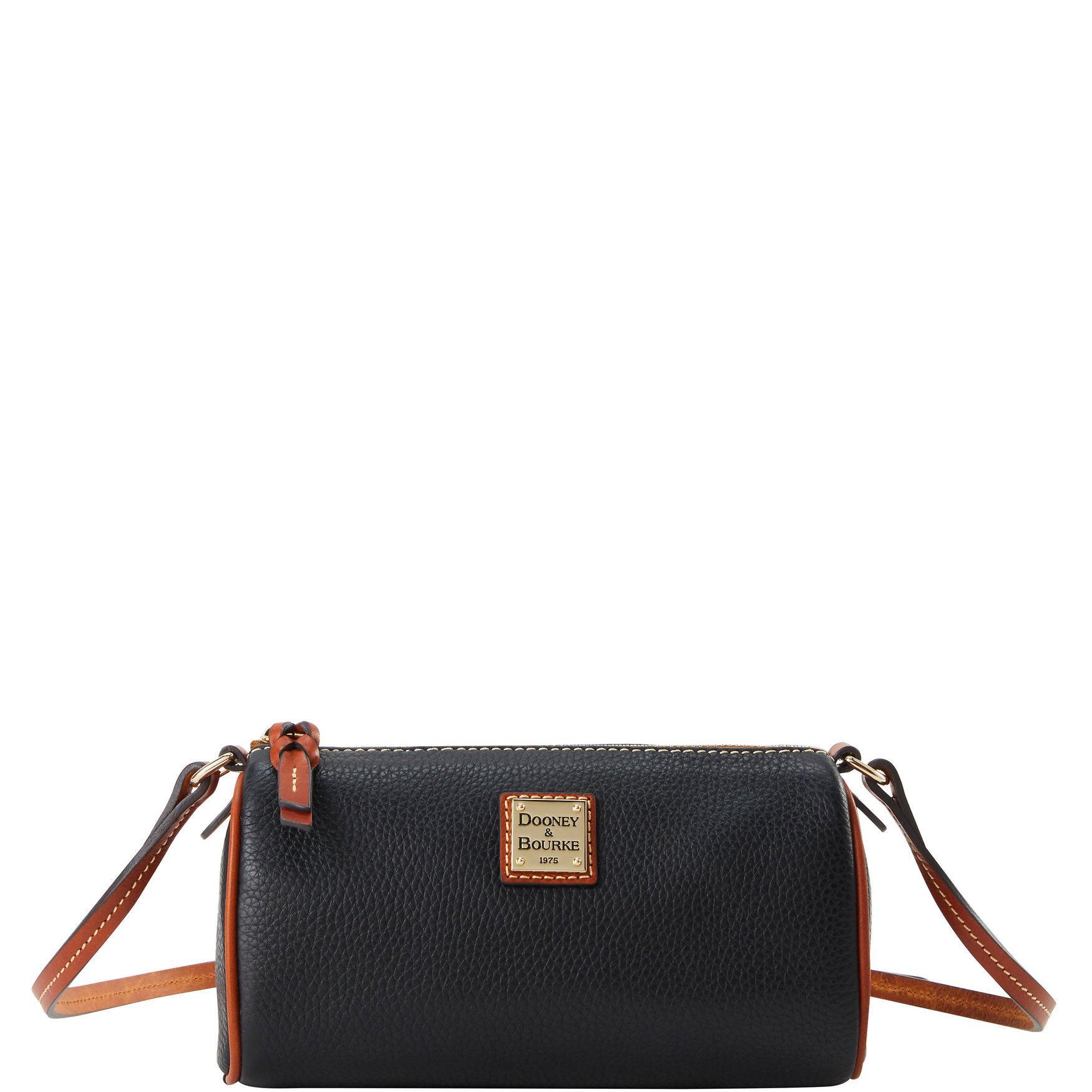 Dooney & Bourke Womens Pebble Grain Buffy Crossbody Leather Shoulder Bag in Black Product Image