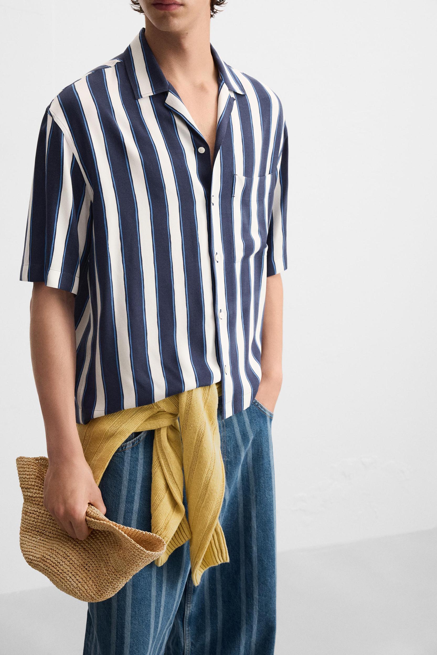 VISCOSE STRIPED SHIRT Product Image