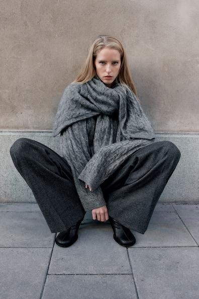 Cable-Knit Sweater Product Image