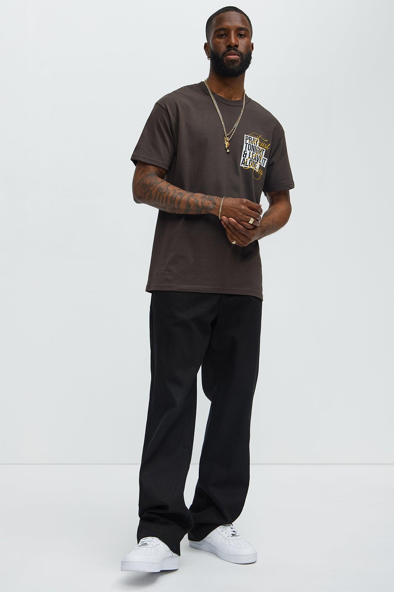 Trust In Him Short Sleeve Tee - Brown Product Image