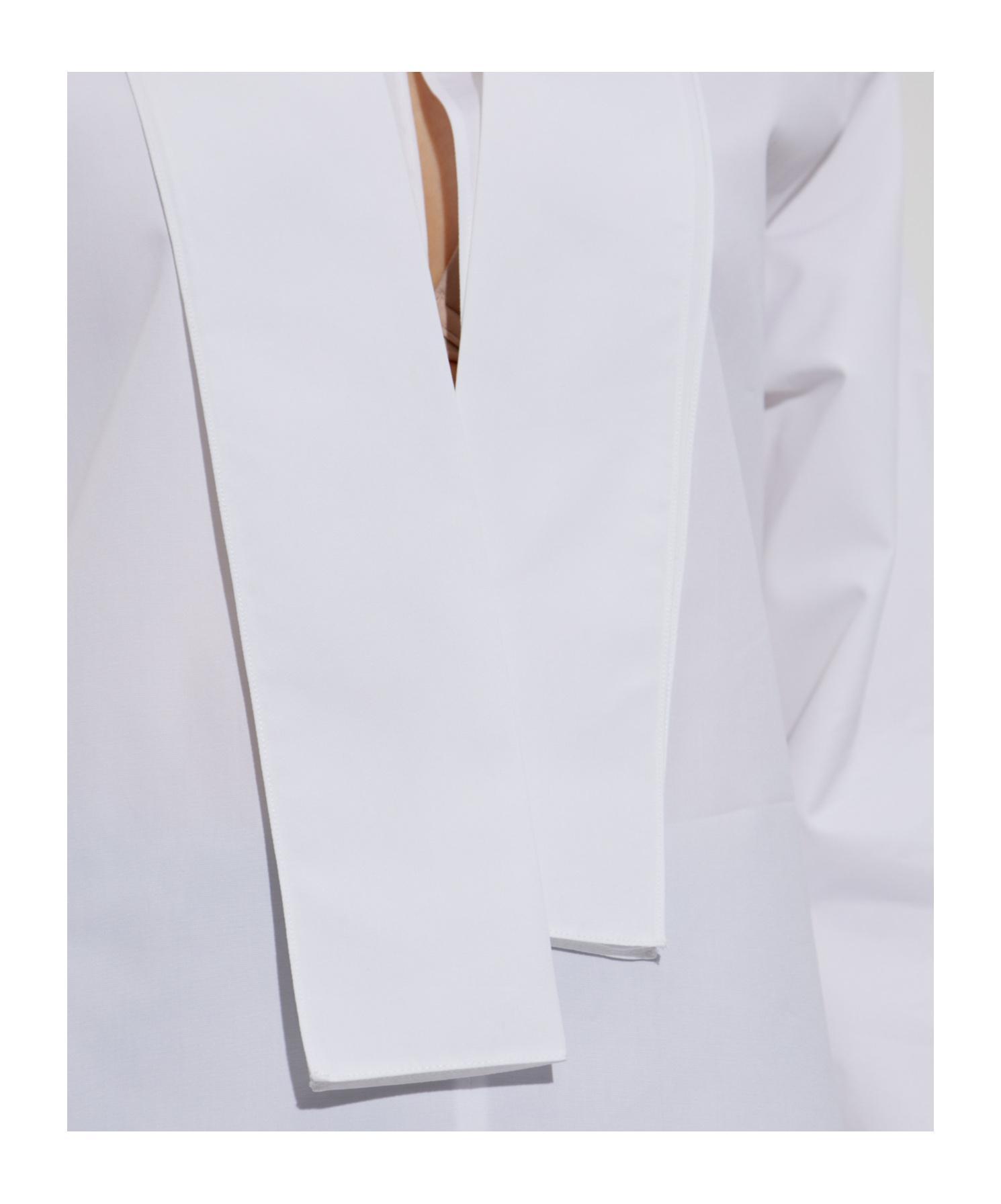 ALAÏA Long-sleeved Shirt In White Product Image