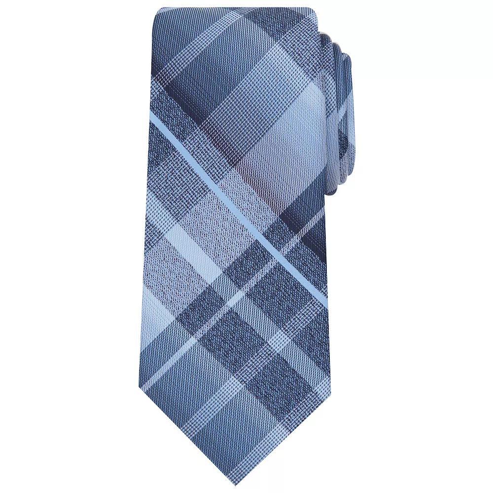 Men's Bespoke Patterned Tie, Blue Ricken Product Image