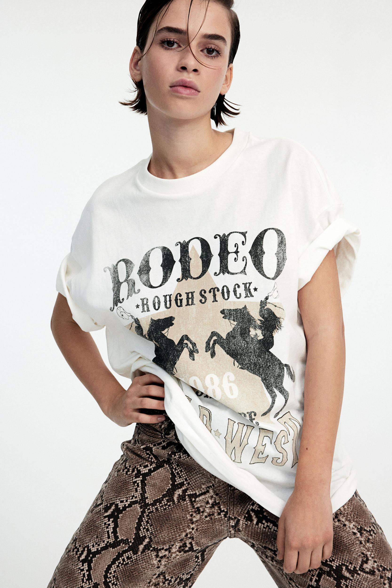 Oversized T-Shirt with Motif Product Image