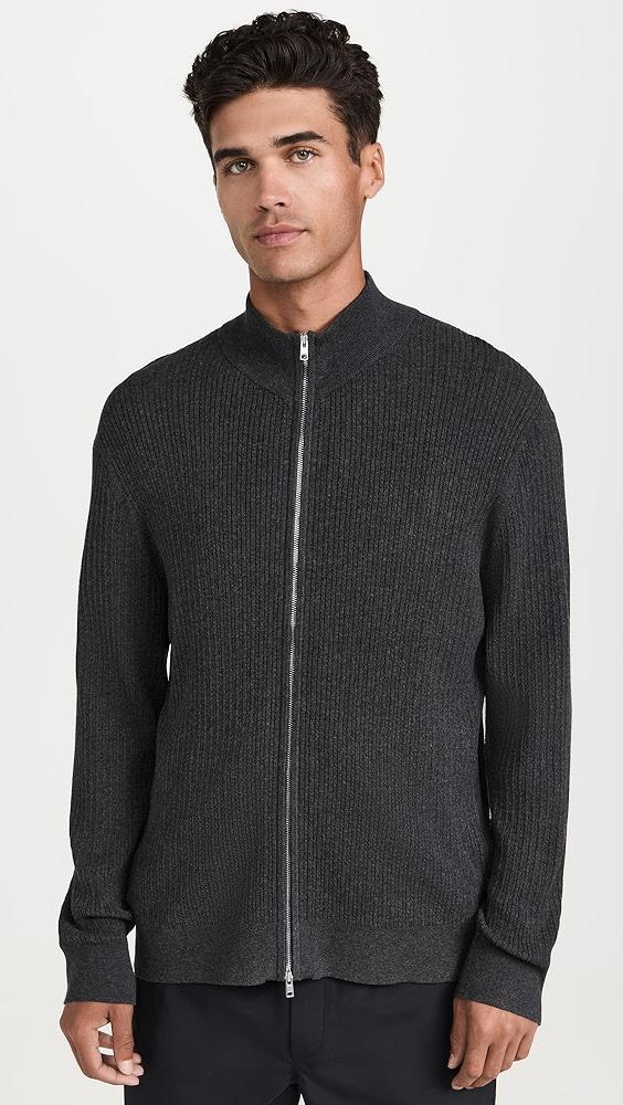 Theory Riland FZ Cable Sweater in Light Bilen | Shopbop Product Image