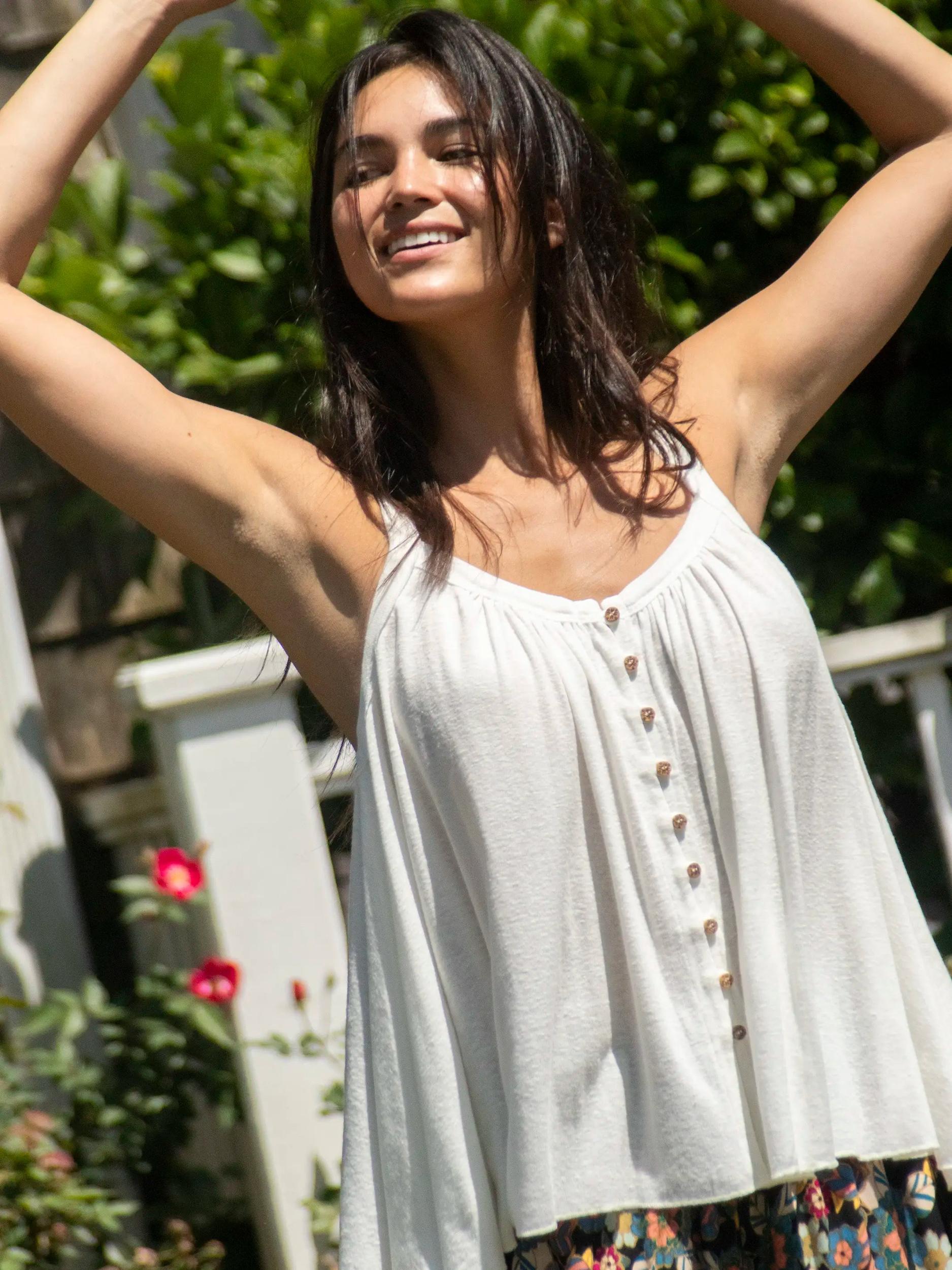 Relaxed Button Down Tank Top Product Image