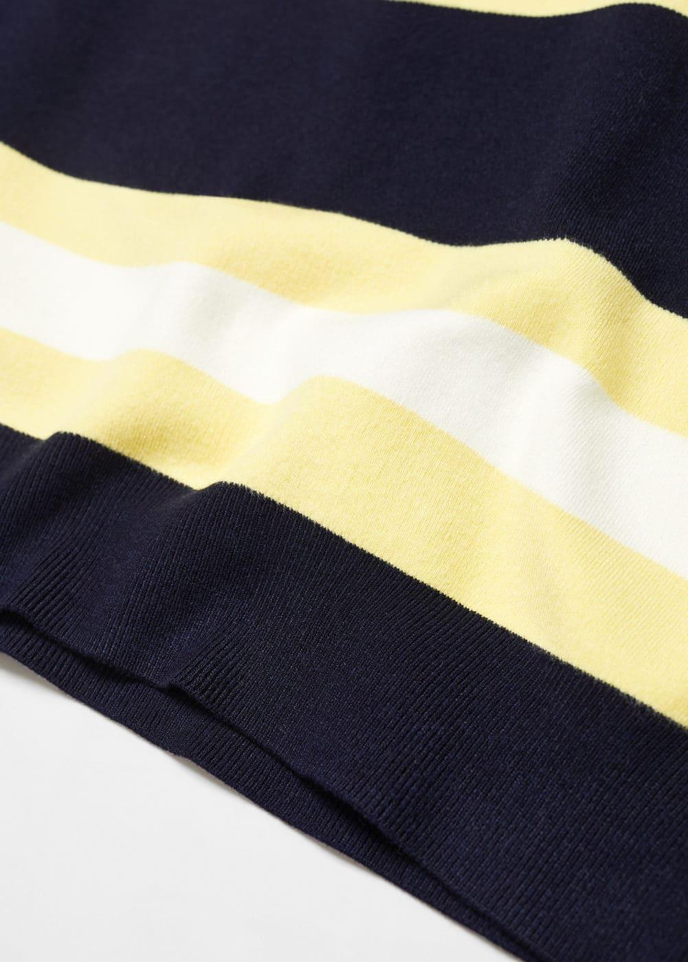 Mango half stripe oversized sweater Product Image
