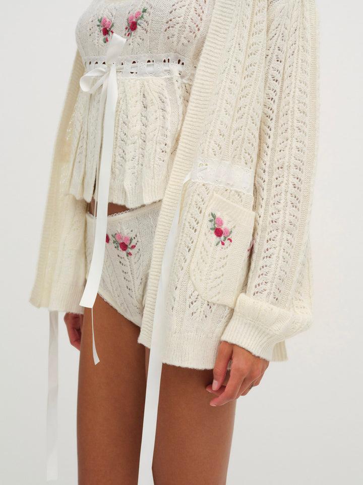 Nathalie Cardigan — Ivory Product Image